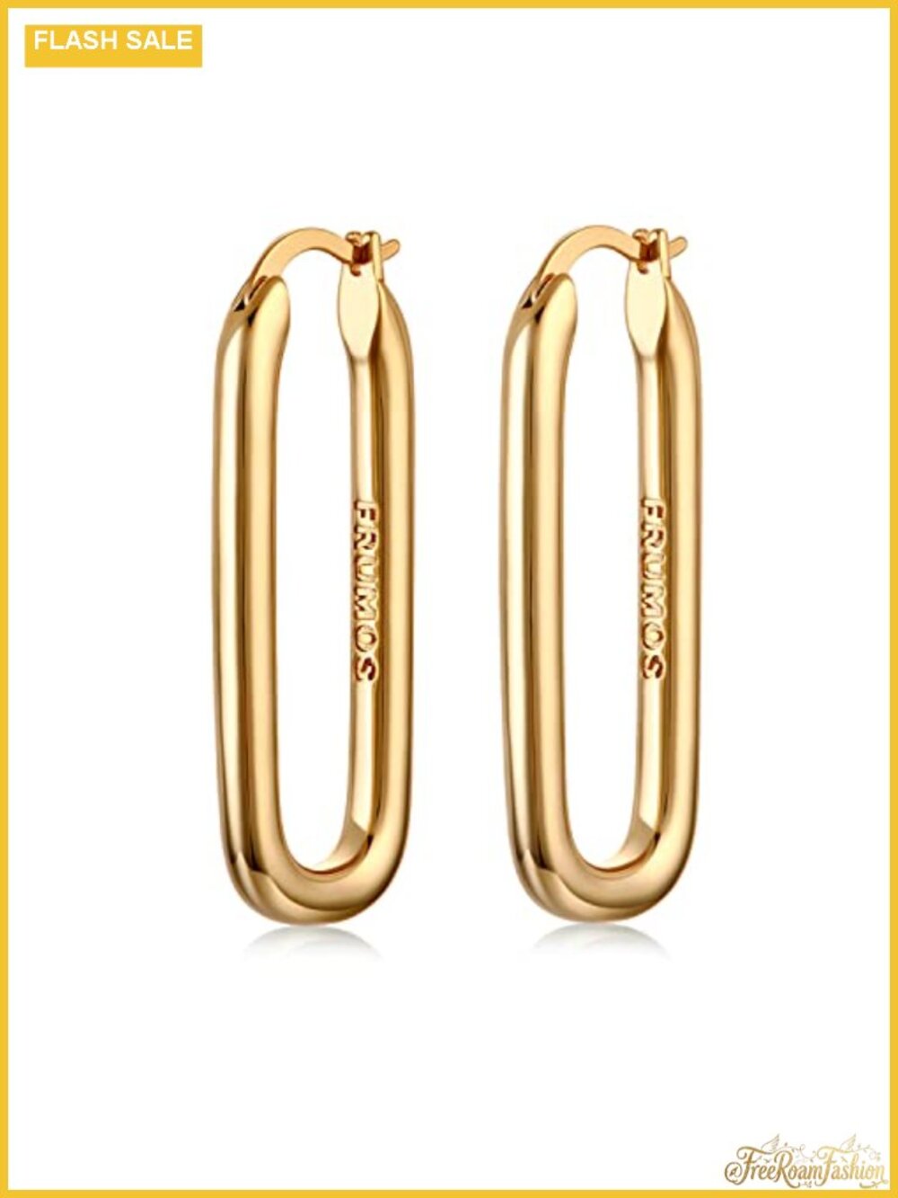 18K Gold Plated Chunky Hoop Earrings for Women Thick Gold Hoops Set Jewelry Gift